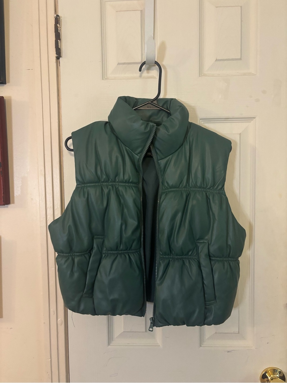 Love Tree Green Quilted Puffer Vest